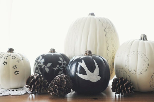 Painted pumpkins