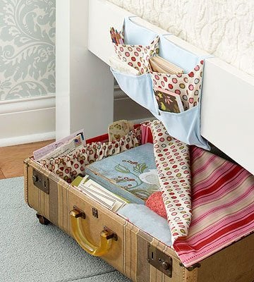 Luggage under bed storage