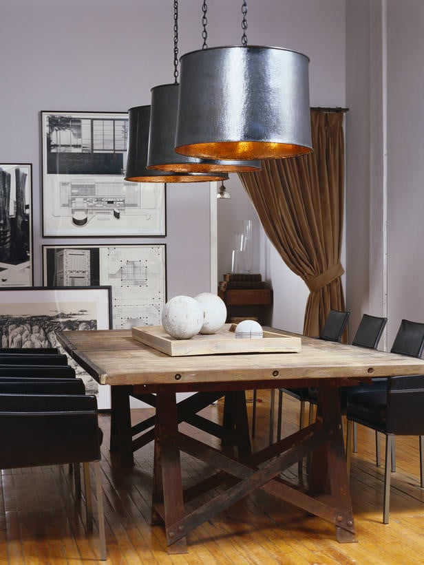 Urban rustic dining room