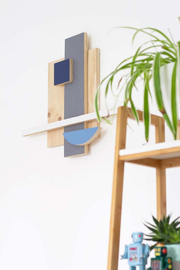 3D Geometric wooden wall decor