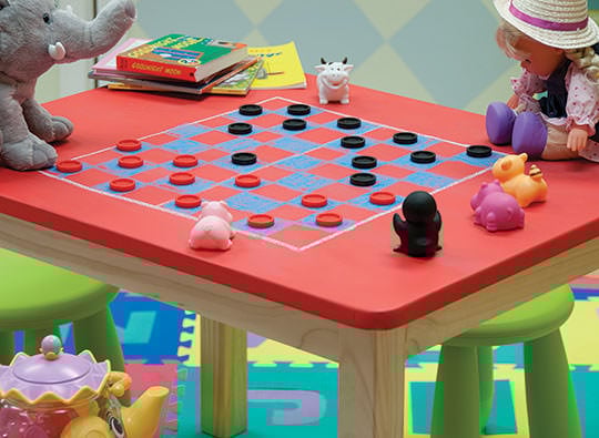 Kis table chalkboard paint