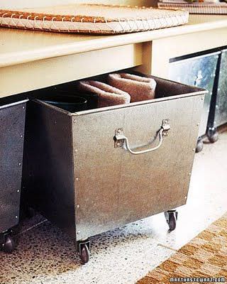 Bins on casters