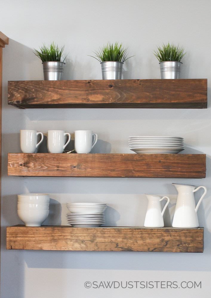 22 Easy DIY Floating Shelves OhMeOhMy Blog