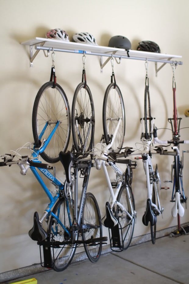 Creative DIY Bike Storage Racks OhMeOhMy Blog