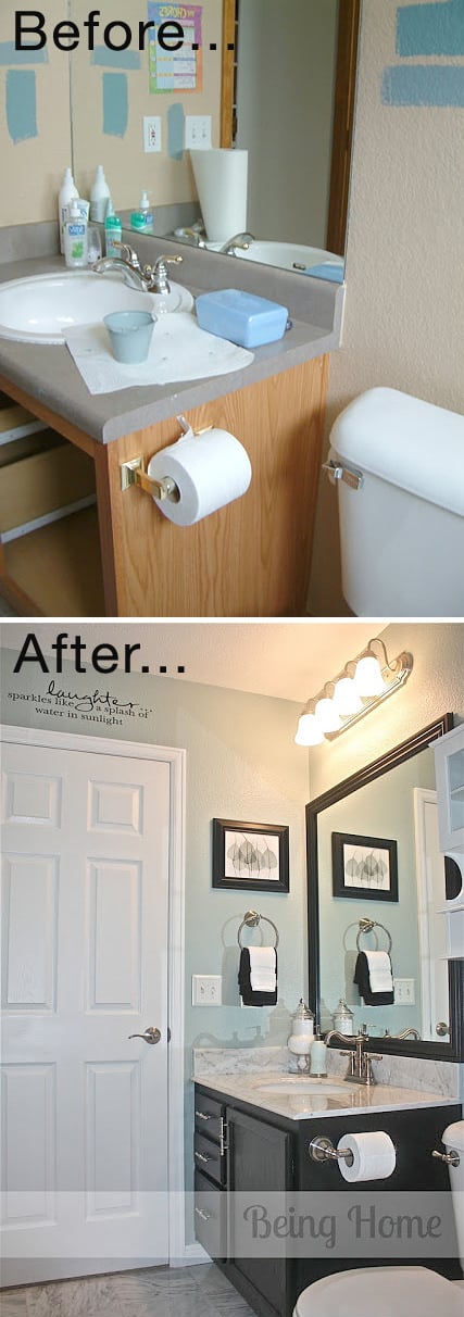 tiny bath makeovers