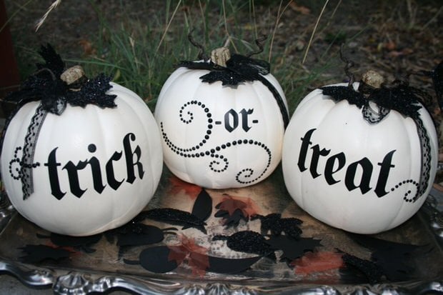 white pumpkins