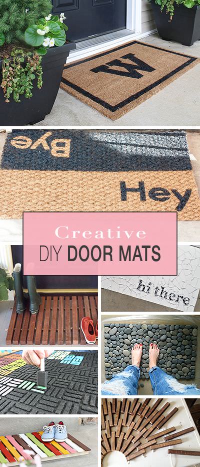 Creative Front Door Mats You Can Make Yourself