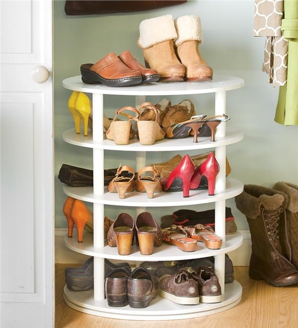 DIY Shoe Storage Ideas for Small Spaces • OhMeOhMy Blog