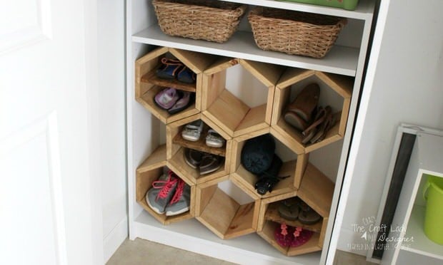 DIY Shoe Storage Ideas for Small Spaces • OhMeOhMy Blog