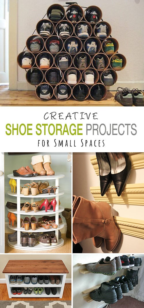 DIY Shoe Storage Ideas for Small Spaces • OhMeOhMy Blog