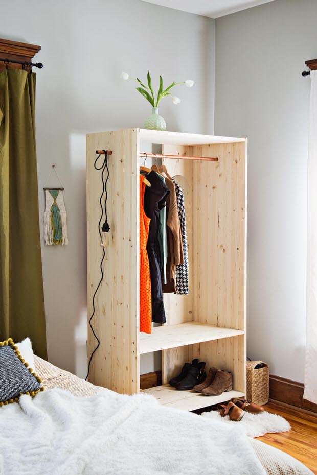 Modern Wooden Wardrobe DIY