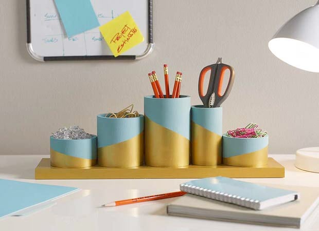 Diy Desk Organizing Ideas Projects Ohmeohmy Blog