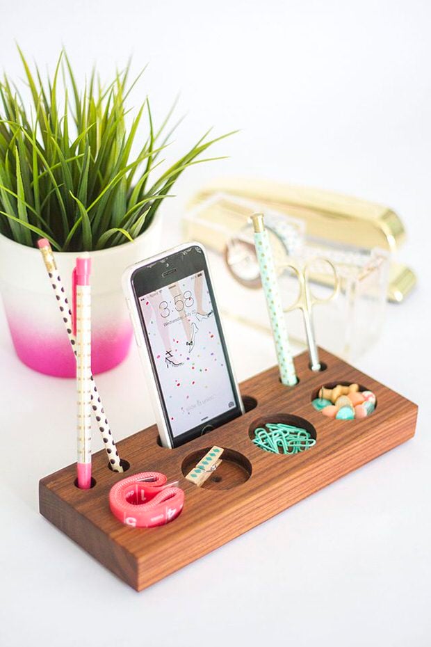 Diy Desk Organizing Ideas Projects Ohmeohmy Blog