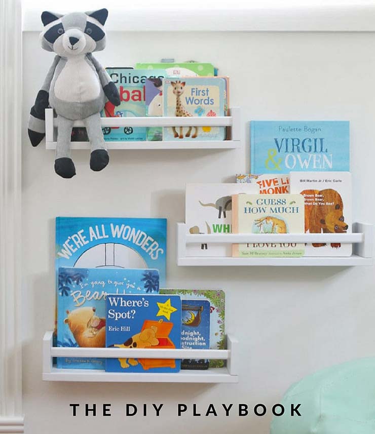 nursery bookshelf diy