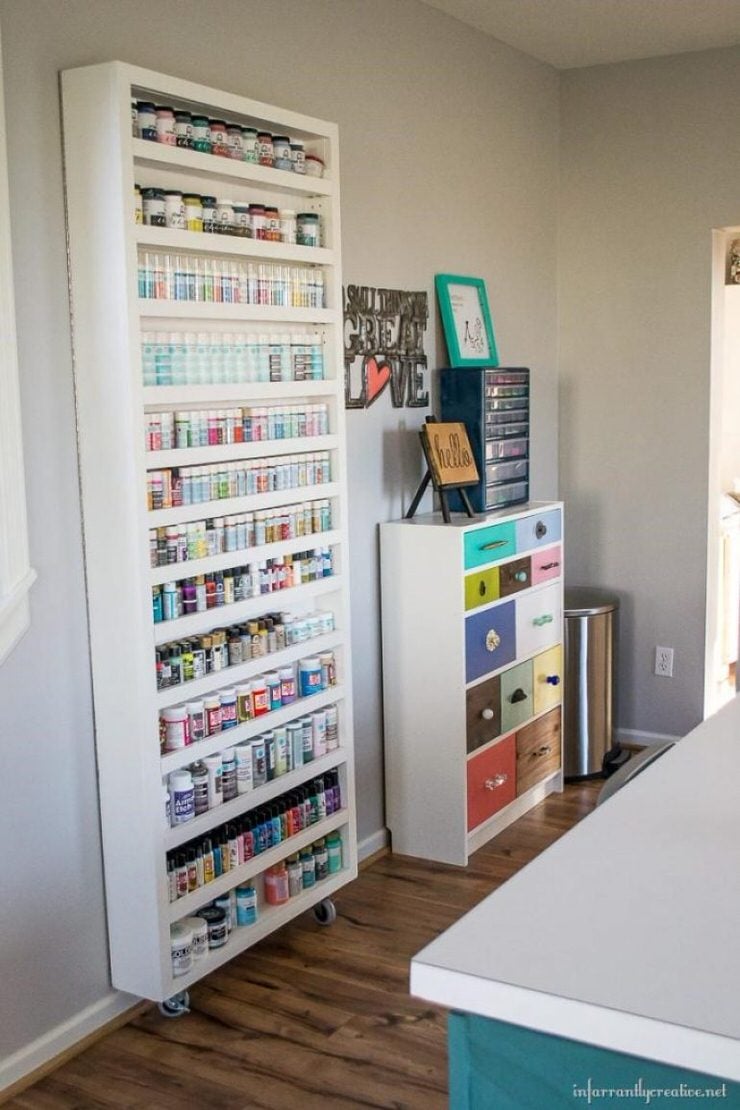 Clever Craft Storage Ideas from the Thrift Store