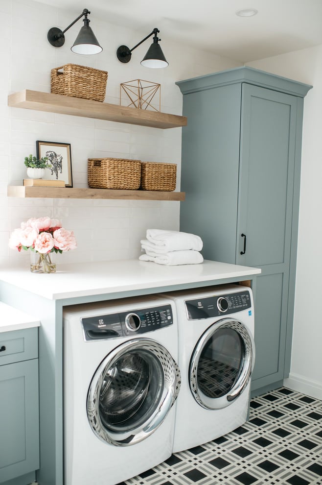 Small Laundry Room Makeover! - Jessica Welling Interiors