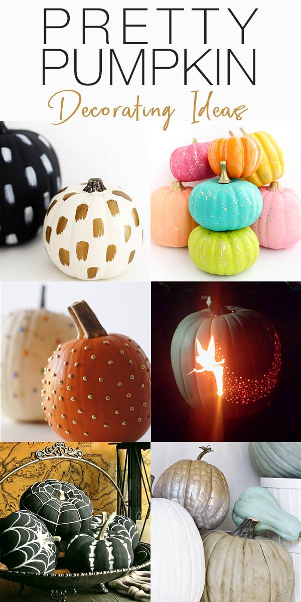 Pumpkin Decorating Ideas : 11 Ideas for Pretty Pumpkins