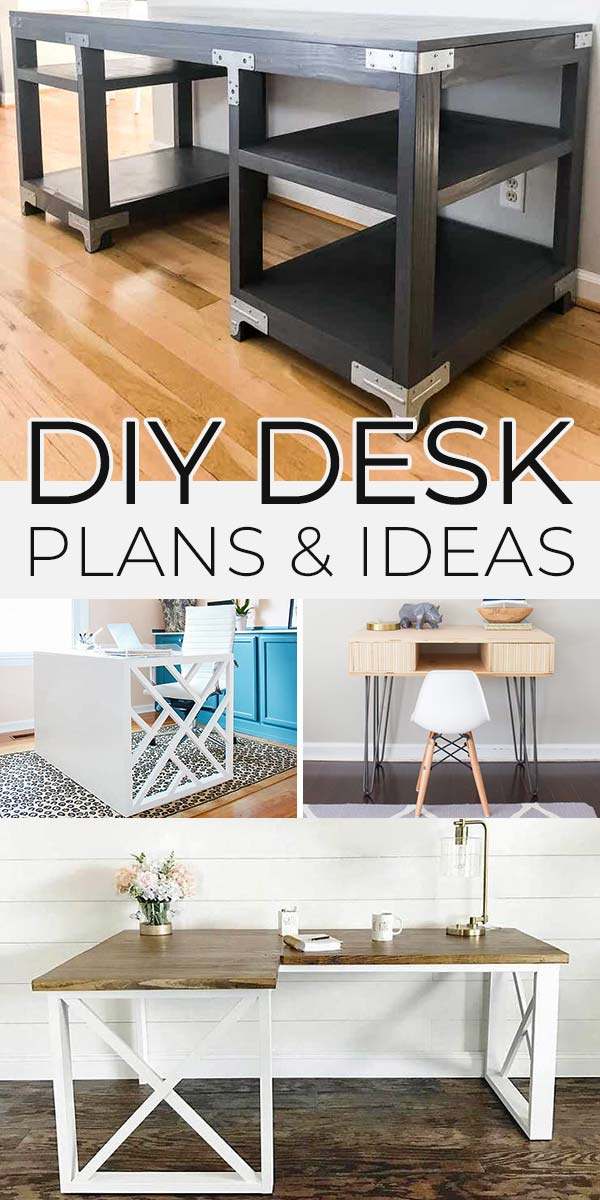 Nice Diy Large Desk Plans in Living room