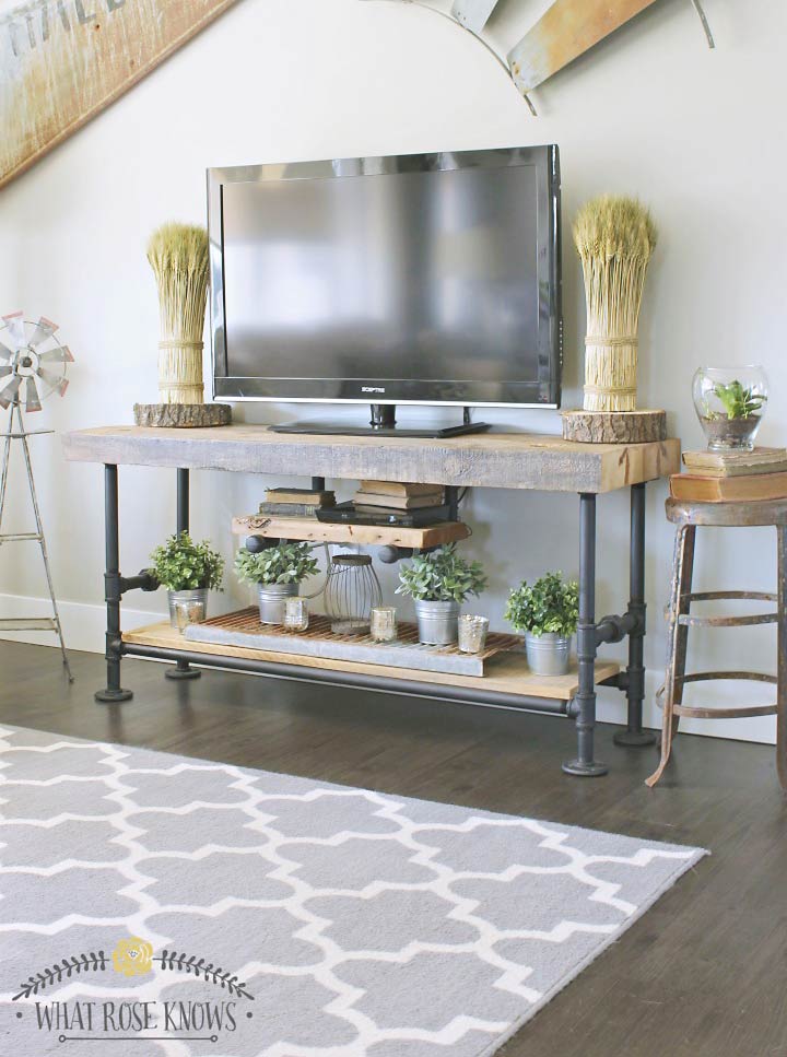 DIY TV Stand & Media Console Ideas OhMeOhMy Blog DIY TV Stand & Media Console Ideas OhMeOhMy Blog