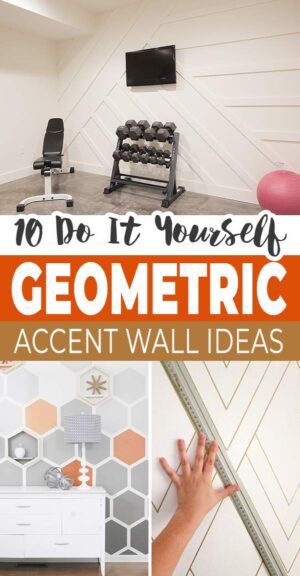 16 DIY Geometric Wall Design Ideas and Accent Walls • OhMeOhMy Blog