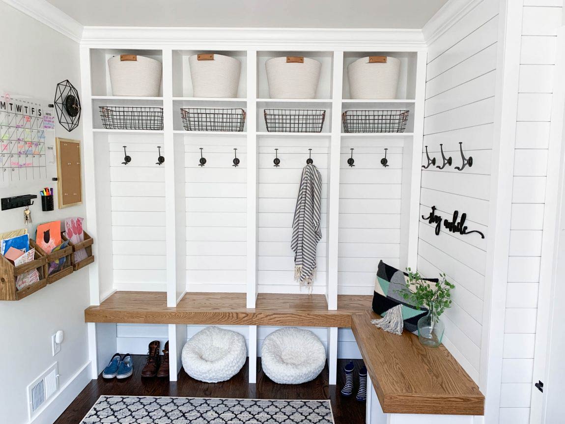 How to Turn a Closet into a Mudroom - Simple Made Pretty ()