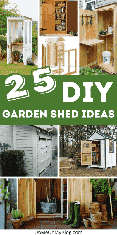 25 DIY Small Garden Shed Ideas • OhMeOhMy Blog