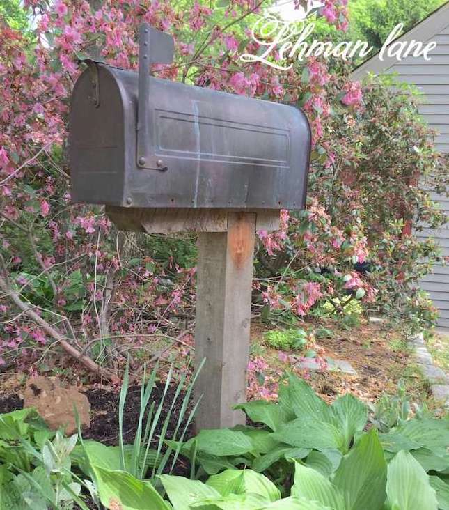 mailbox as garden tool storage