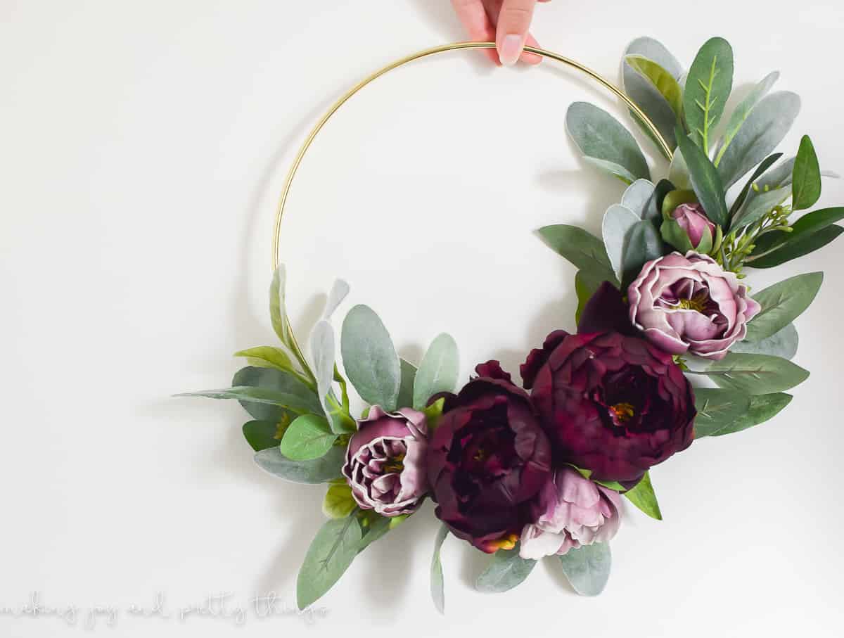 modern diy fall wreath
