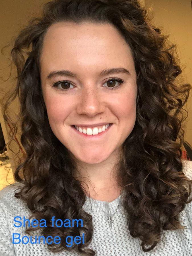 curly hair progress photo