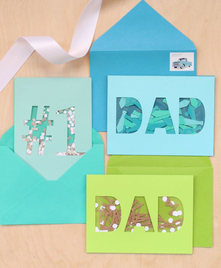 diy cutout confetti pocket cards