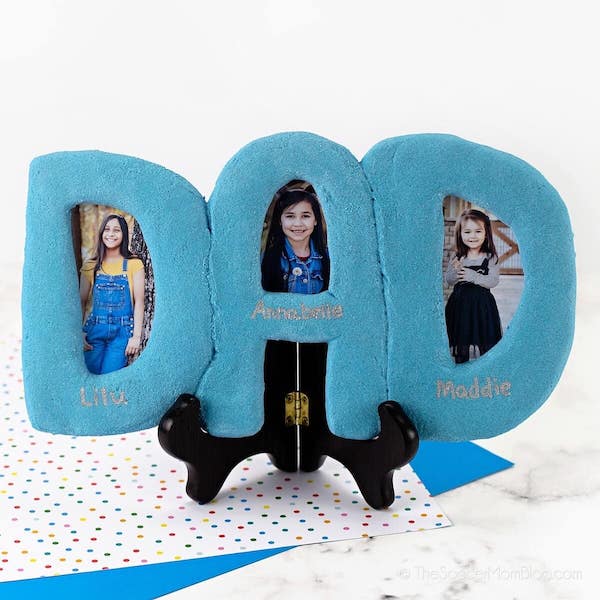 diy salt dough DAD Father's Day Frame gift